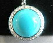 Turquoise sterling silver necklace
