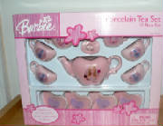 The Pink Barbie tea set